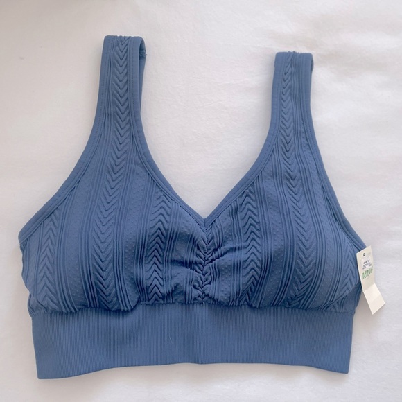Aerie Blue Sports Bra - Picture 1 of 7